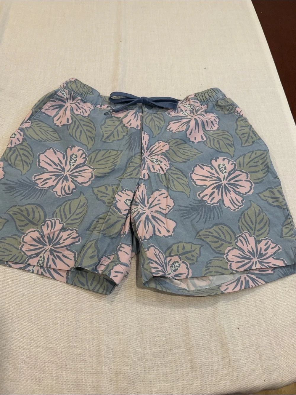 1108104 Chubbies Vacation Bloom Swim pink floral Trunks SZ S
